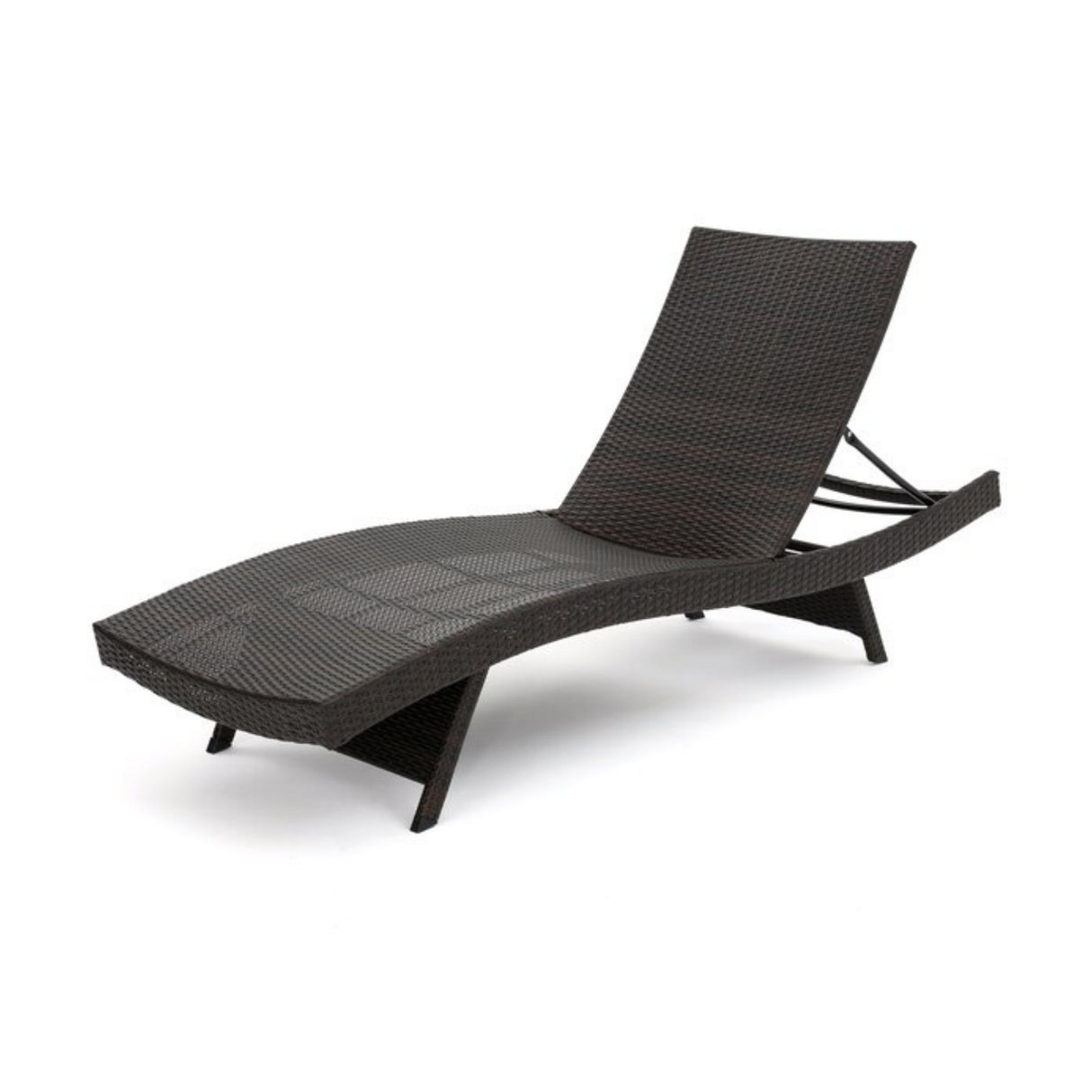 Outdoor Rattan Wicker Lounge Chairs Set of 2 with Matching Side Table