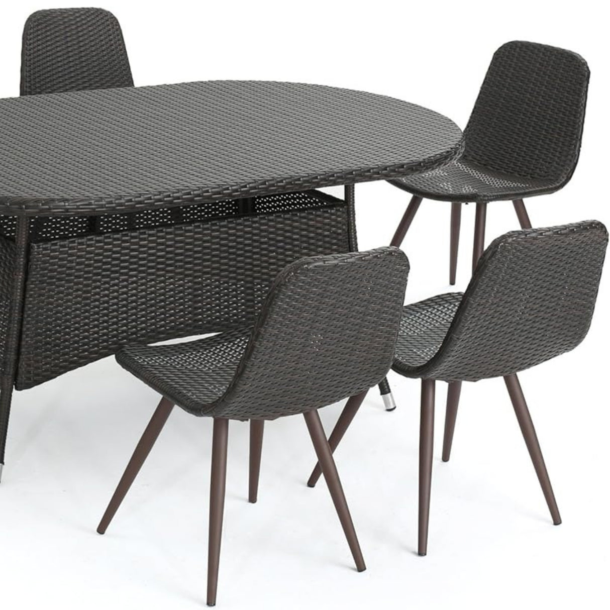 Outdoor All-Weather Resistant Rattan Wicker 7-Piece Dining Set
