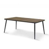 7-Piece Outdoor Patio Dining Set With Wooden Tabletop