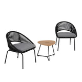 3 Piece Garden Outdoor Rope Patio Set