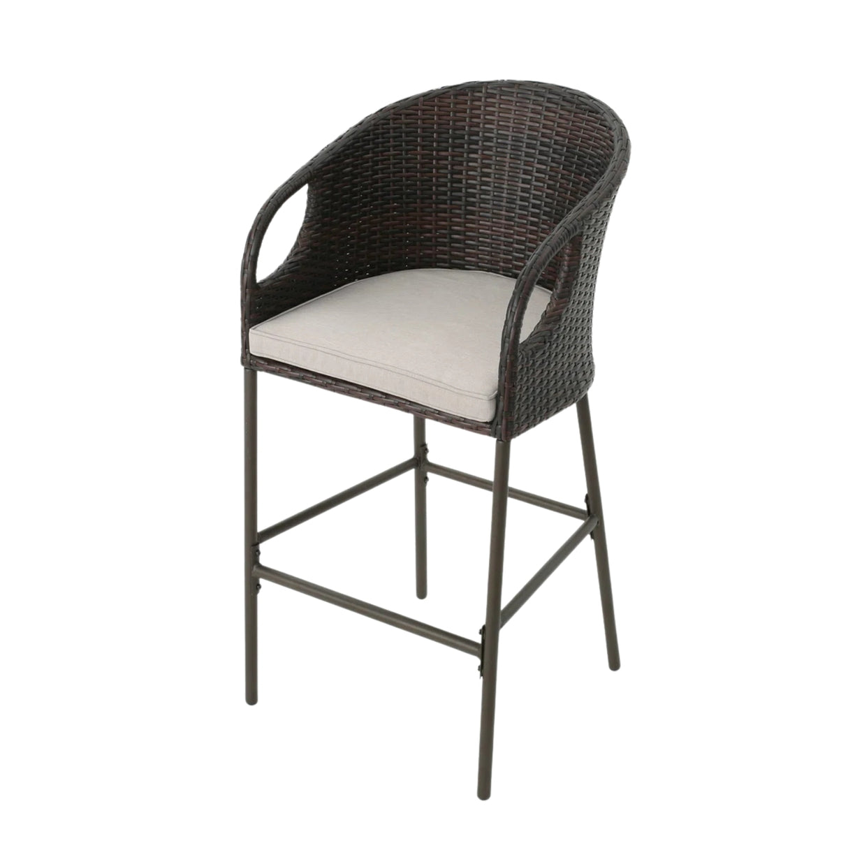Outdoor Bar Set with High Top Table – All-Weather Rattan