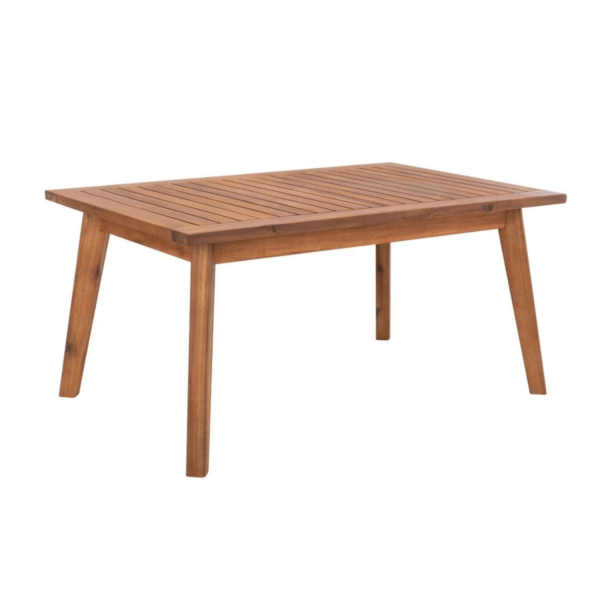 Outdoor Teak Wood 4-Piece Sofa Set with Slatted Center Table
