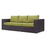 Outdoor All-Weather Wicker 3-Seater Sofa