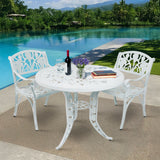 Outdoor 3-Piece Cast Aluminum Patio Bistro Set