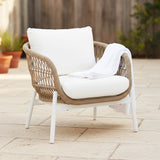 Outdoor 4 Seater Rope Conversation Sofa Set