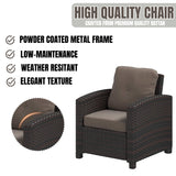 1-Piece Outdoor Wicker Single Seater Sofa