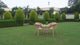 Outdoor Wicker 5-Piece Patio Set with Outdoor Umbrella