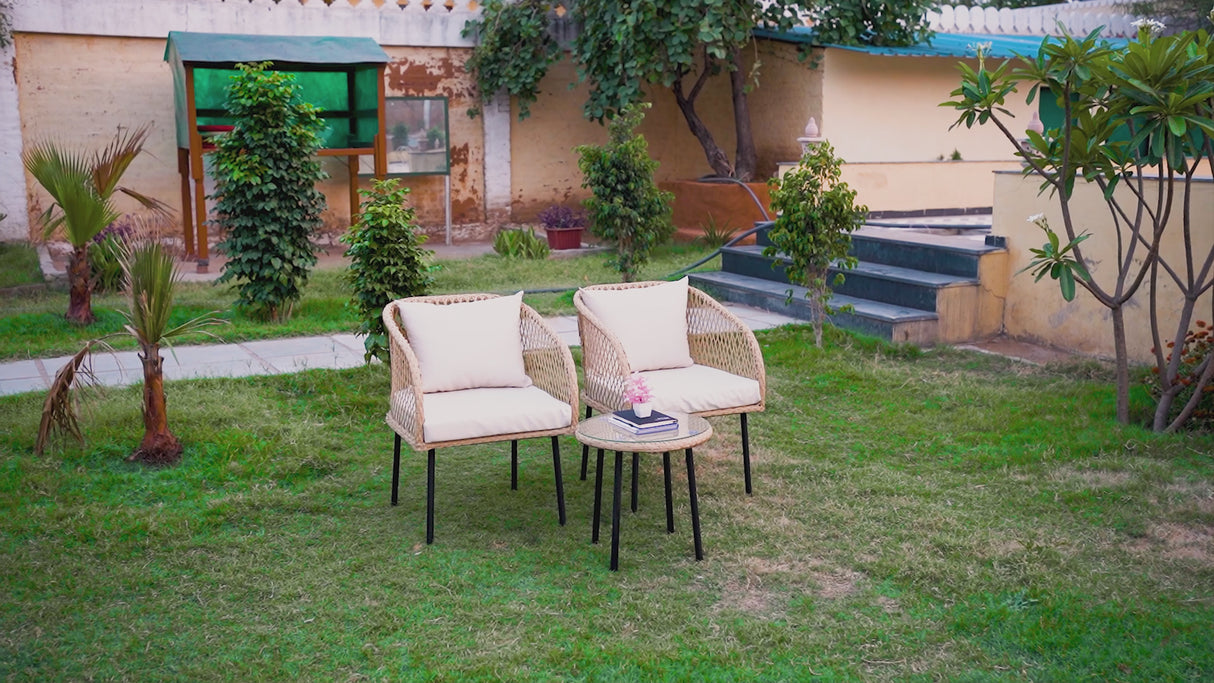 Outdoor Wicker 3-Piece Patio Set