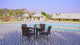 Outdoor All-Weather Resistant Rattan Wicker 5-Piece Dining Set (Dark Brown)