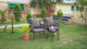3 Piece Outdoor Rope Patio Set
