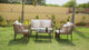 Outdoor 4 Seater Rope Sofa Set