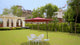 9 Ft Outdoor Offset Cantilever Patio Umbrella with Marble Base