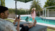 All-Weather HDPE Wicker Outdoor Chaise Lounge Chair Set of 2