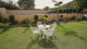 Outdoor Cast Aluminum 5-Piece Patio Conversation Set (Grey)
