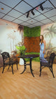 Outdoor 3-Piece Cast Aluminum Patio Bistro Set (Black)