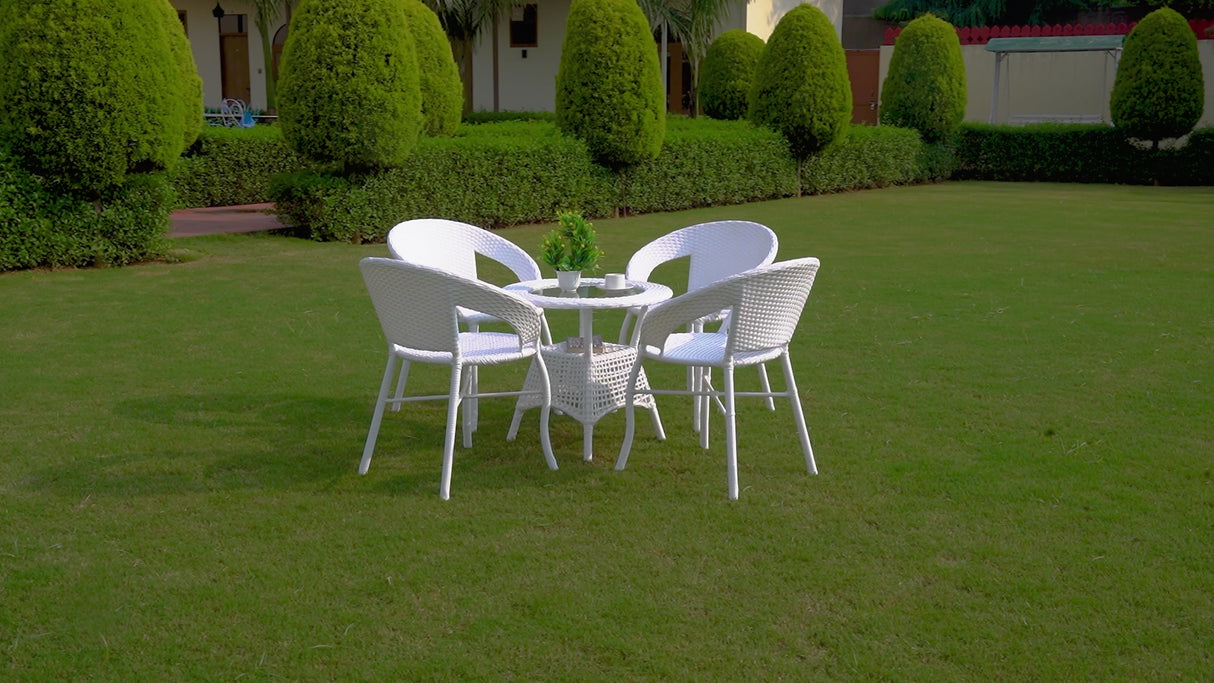 5-Piece Outdoor Rattan Wicker Patio Bistro Set