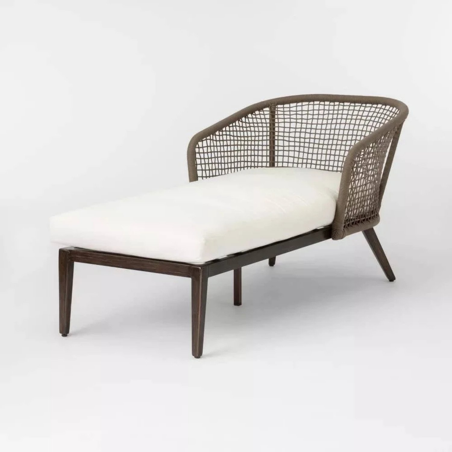 DEVOKO Outdoor Rope Daybed Set (Brown/Off-white)