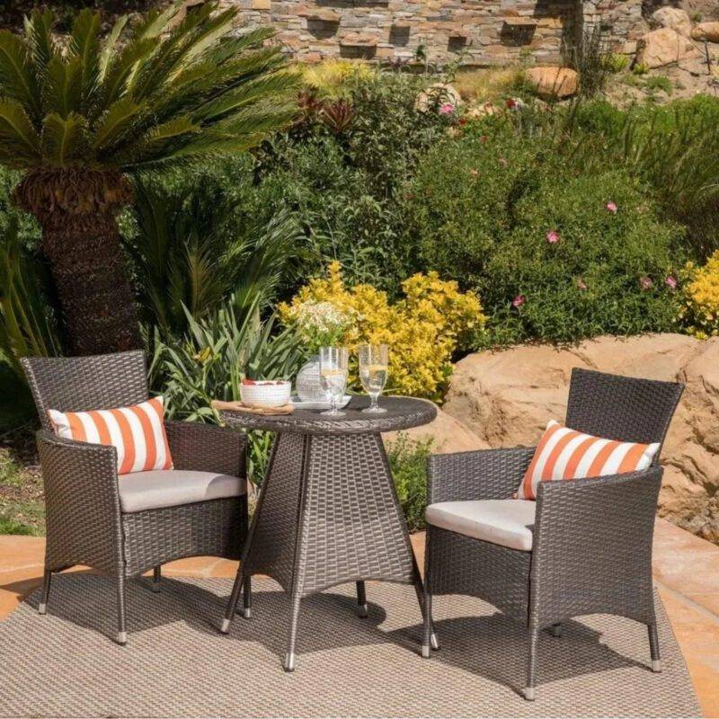 Devoko 3-Piece Outdoor Rattan Furniture Set