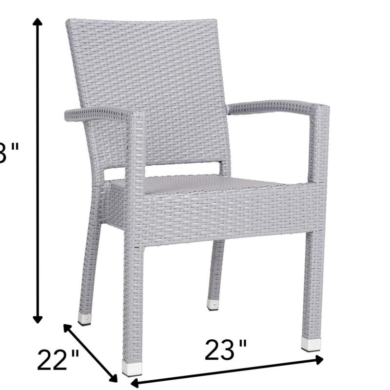 Grey Rattan Patio Furniture Set (2 pieces) - Image 2