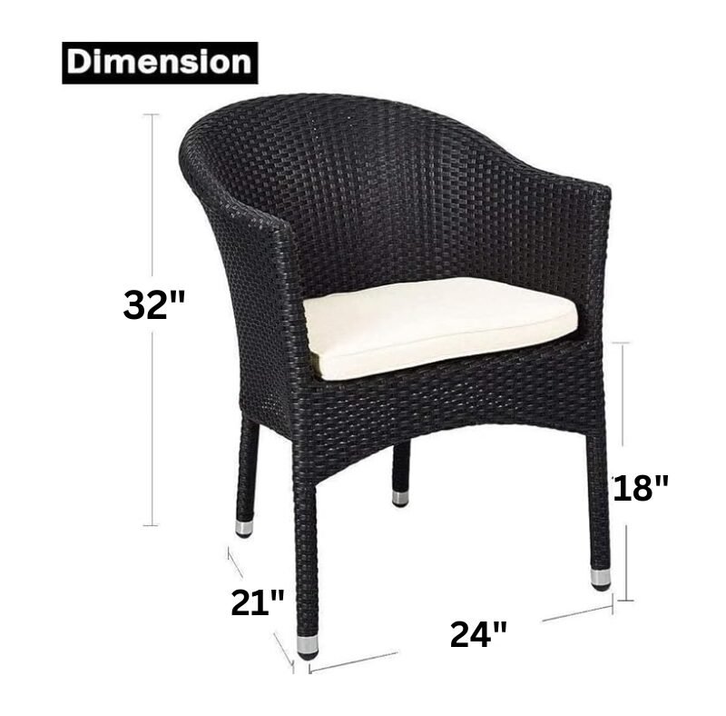 Outdoor Dining Wicker Furniture Chair - Image 2