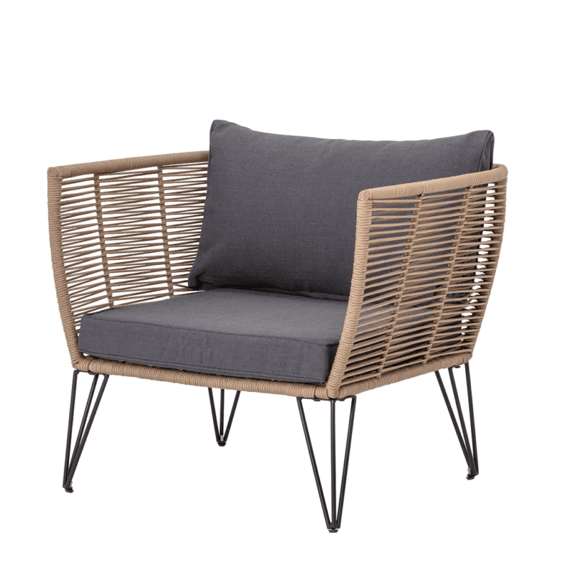 Outdoor Patio Sofa (Beige and Dark Grey) - Image 6