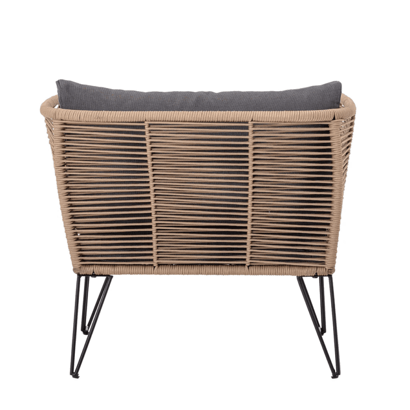 Outdoor Patio Sofa (Beige and Dark Grey) - Image 5