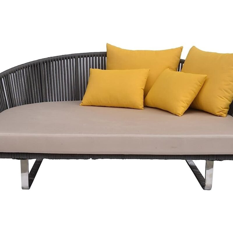 Outdoor Daybed (Grey and Cream) - Image 3