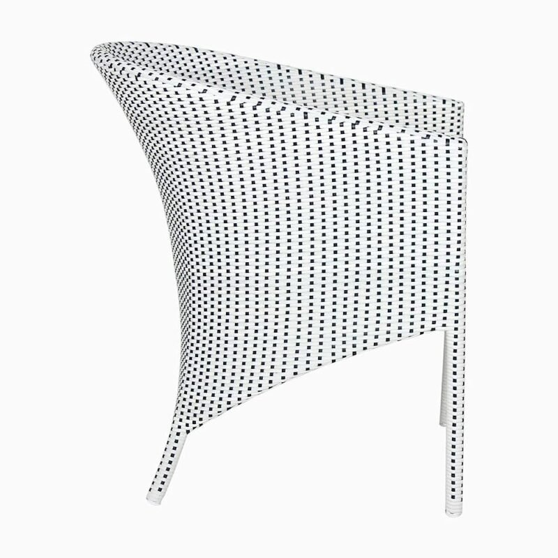3-Piece Patio Bistro Set (White and Yellow) - Image 5