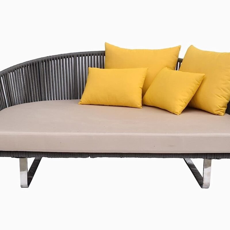 Outdoor Daybed (Grey and Cream) - Image 5