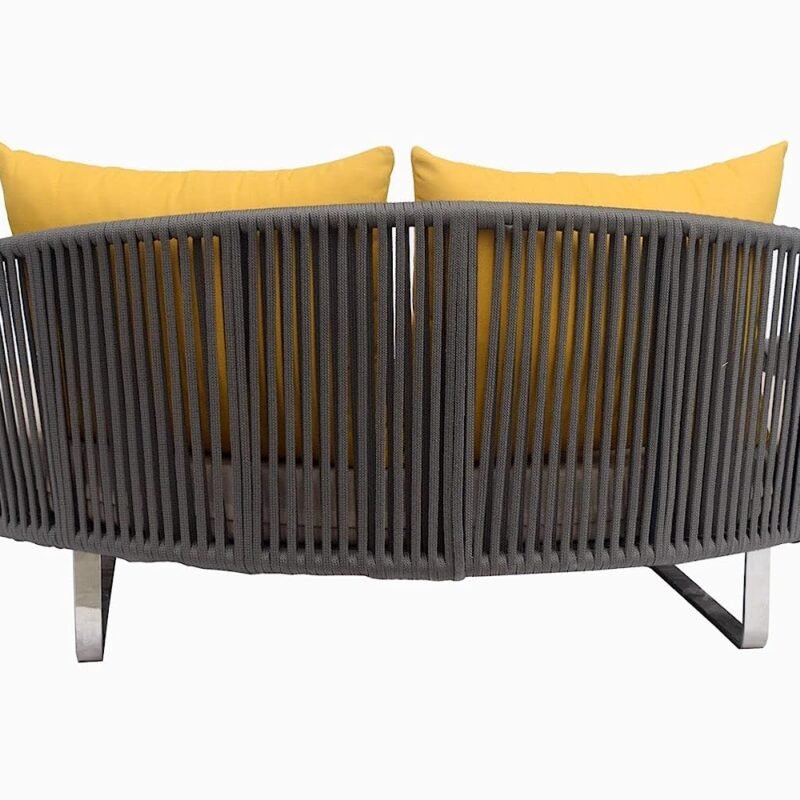 Outdoor Daybed (Grey and Cream) - Image 6