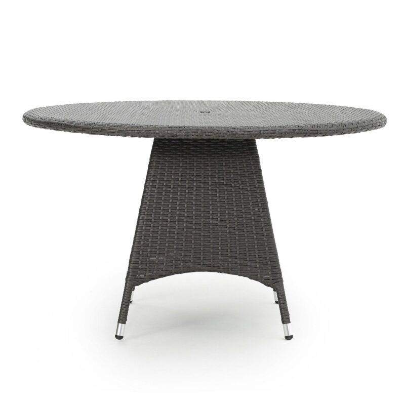Patio Wicker Table (Black) - Image 3