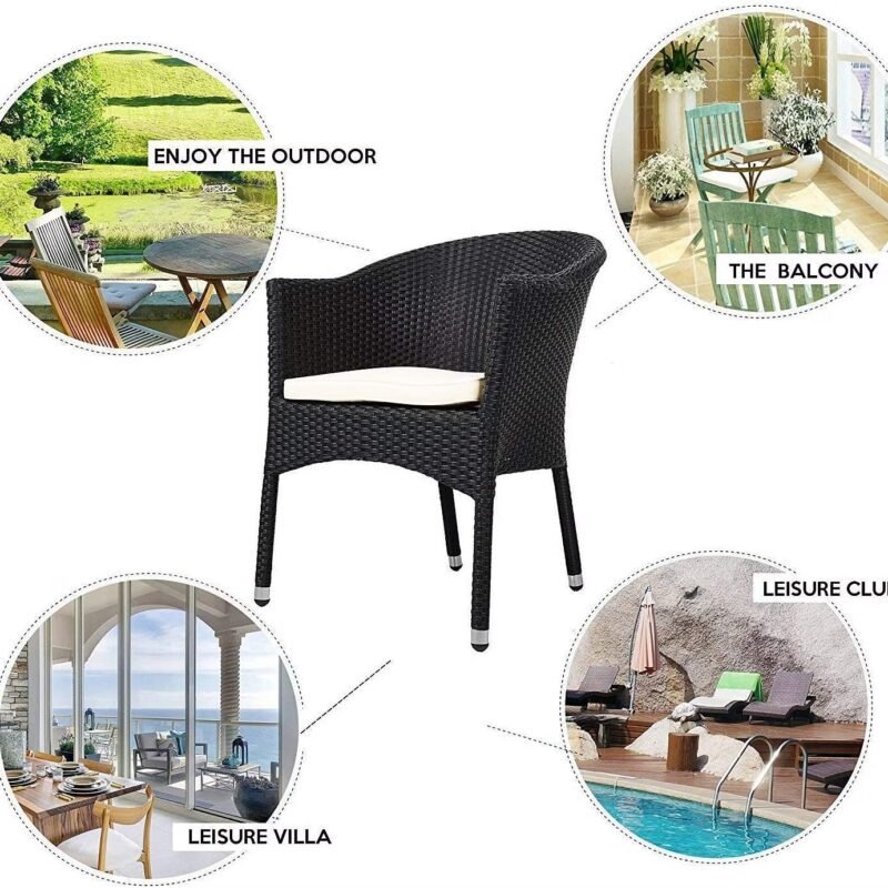Outdoor Dining Wicker Furniture Chair - Image 4