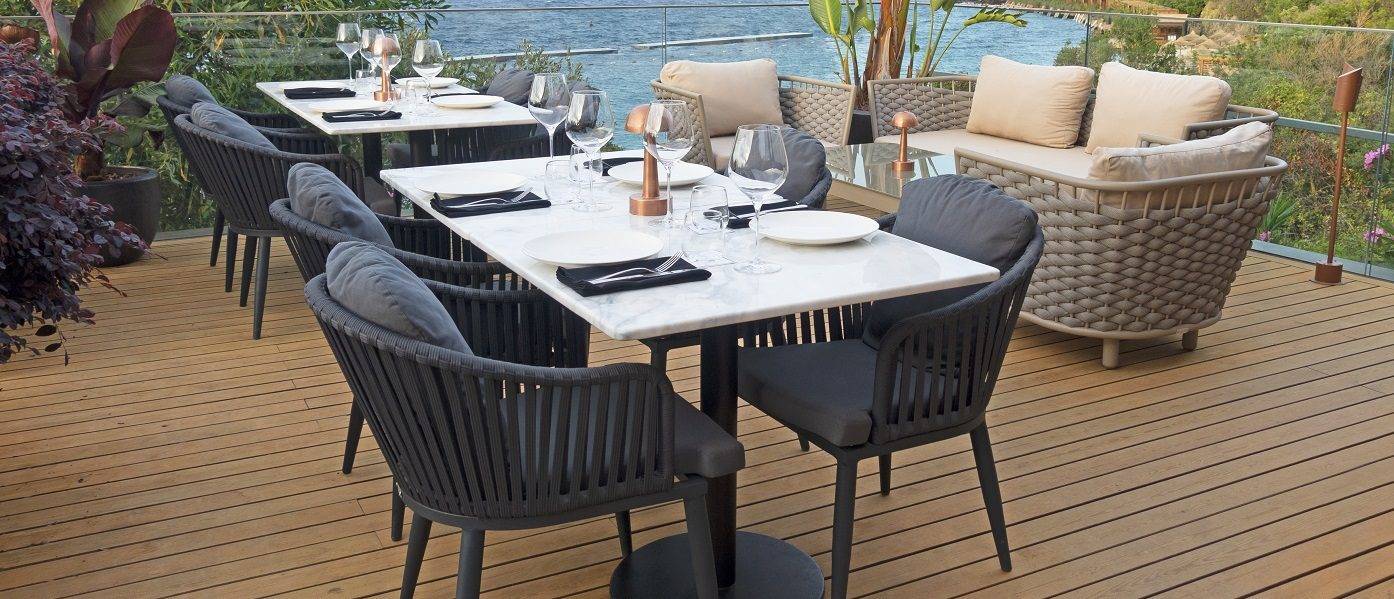 Outdoor Rope Dining Set Furniture