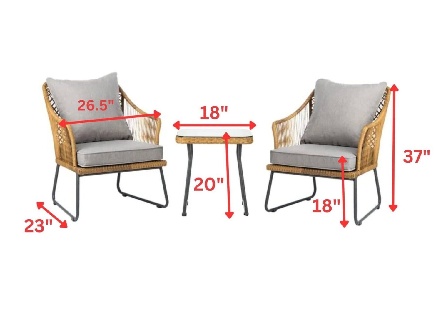 Outdoor Patio Set - Coffee Table - Backyard/Garden - Image 2