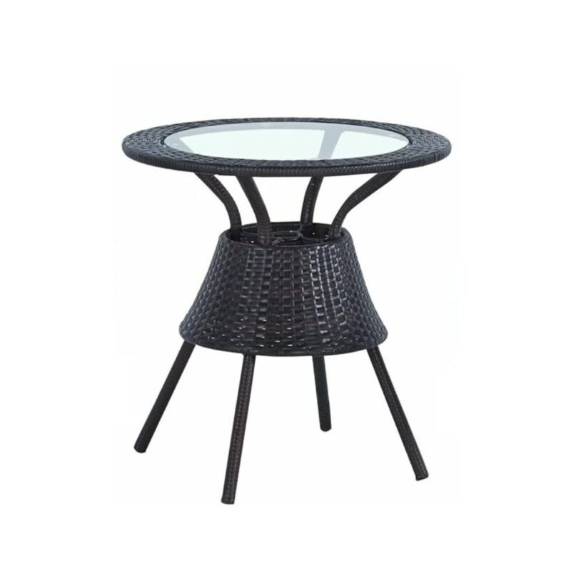 Devoko Wicker Patio Conversation Set - Rattan Chair/Table - Poolside/Balcony - Image 4