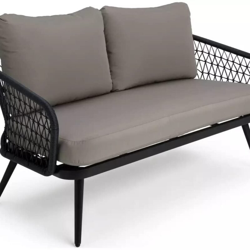Rope Patio Furniture Set (Black & Grey) - Image 7