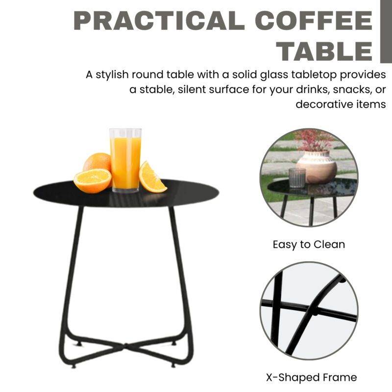 All Weather Outdoor Grey Rope Patio Set With Dark Grey Cushion - Image 7