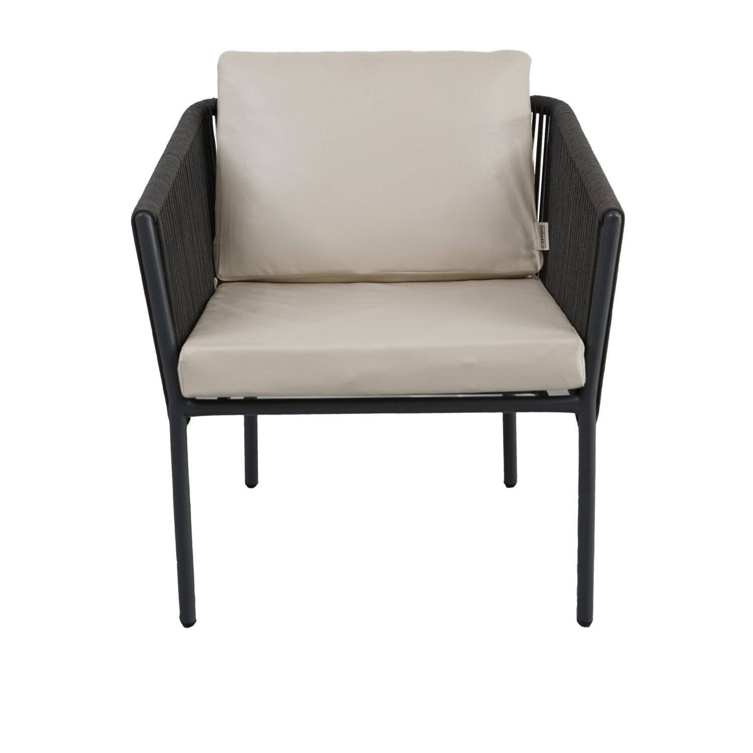 3-Piece Outdoor Rope Patio Furniture Set – Grey & Off-White - Image 9